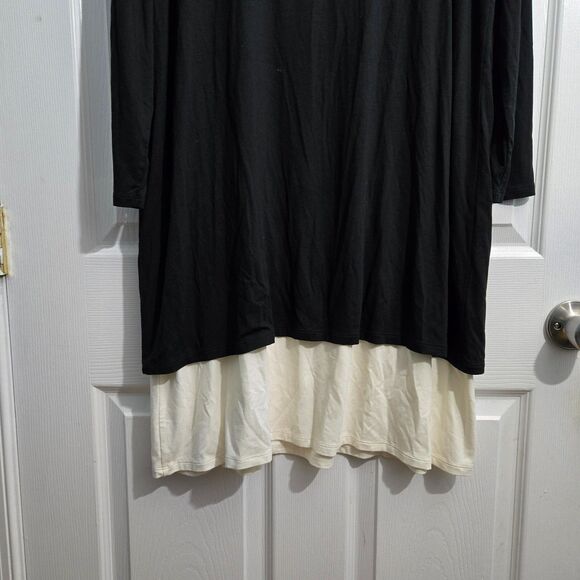 J. Jill Wearever Collection Women L Layered A-Line Over Lay Dress Jersey Knit - Picture 8 of 15